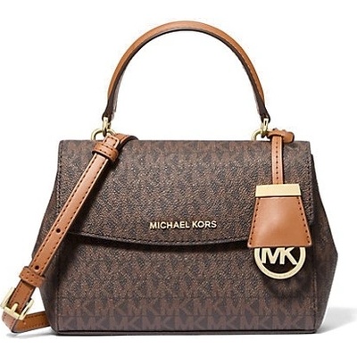 Michael Kors Ava xs crossbody kabelka logo hnědá – Hledejceny.cz