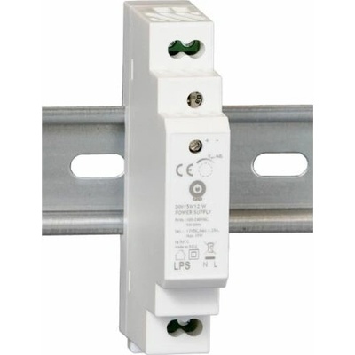 MWPower POS DIN-W spínaný zdroj na DIN lištu 12V / 24V – biely - 12V, 15W