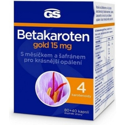 GS Betakaroten Gold 15 mg 120 kapslí – Hledejceny.cz