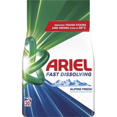 Ariel prací prášok Alpine Fresh Dokonale Odstraňuje Škvrny 1,65 kg