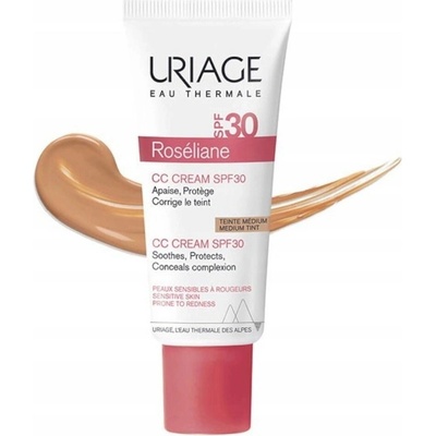Uriage Roséliane CC Tónovaný krém pro citlivou pleť se sklonem k zčervenání SPF30 40 ml