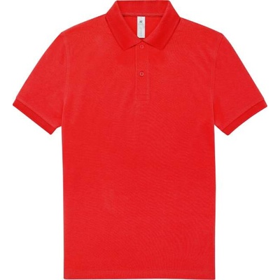B&C MY POLO 210 Pánská polokošile s krátkým rukávem červená