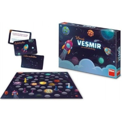 Dino Hravý Vesmír pro malé dobrodruhy stolní společenská hra v krabici 33x23x4cm 6+ – Hledejceny.cz