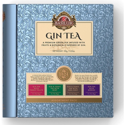 Basilur Gin & Tonic Tea Blue Book Assorted přebal 32 x 1,5 g