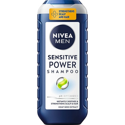 NIVEA MEN Sensitive Power posilňujúci šampón pre citlivú vlasovú pokožku 250 ml