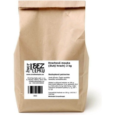 Život bez lepku Hrachová mouka ze žlutého hrachu 2 kg