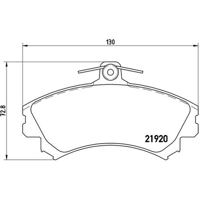 BREMBO Sada brzdových platničiek kotúčovej brzdy P54022
