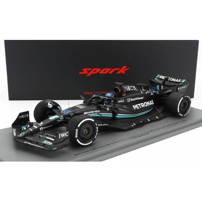 SPARK MODEL MERCEDES GP F1 W14 TEAM MERCEDES-AMG PETRONAS FORMULA ONE N 63 SEASON 2023 GEORGE RUSSEL MATT BLACK 1:18