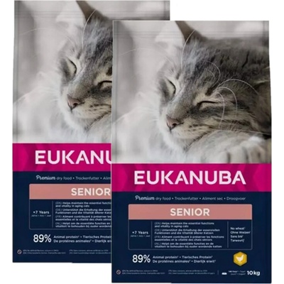 Eukanuba Cat Senior All Breeds Top Condition Chicken & Liver 2 x 10 kg – Hledejceny.cz