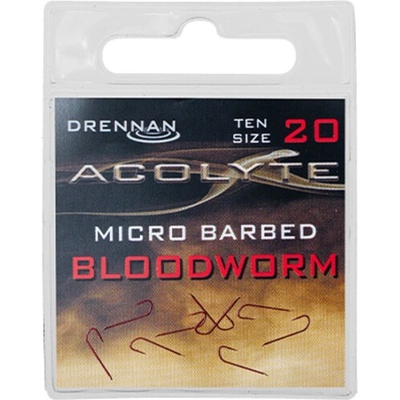 Drennan Acolyte Bloodworm Hooks vel. 20 10 ks