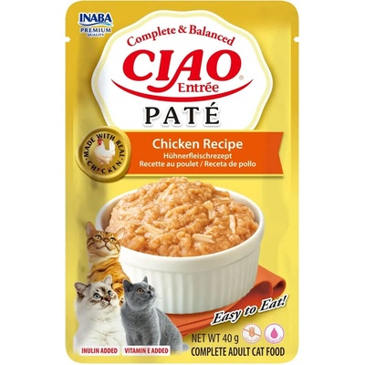 INABA CAT CIAO ENTRÉE PATE CHICKEN kuracie mäso 40 g