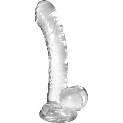 Crushious Hudini realistické dildo s přísavkou 18 cm transparentní