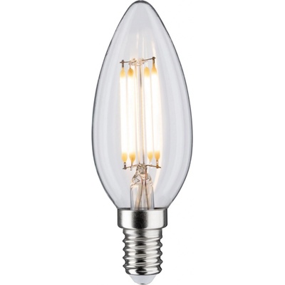Paulmann LED svíčka 4,5 W E14 čirá teplá bílá