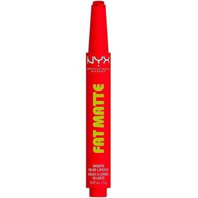 NYX Professional Makeup Fat Matte Smooth Rtěnka Červená 2 g