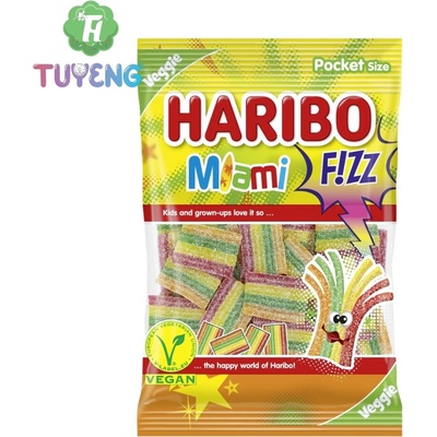 Haribo Fizz Miami želé s ovocnými příchutěmi 85 g
