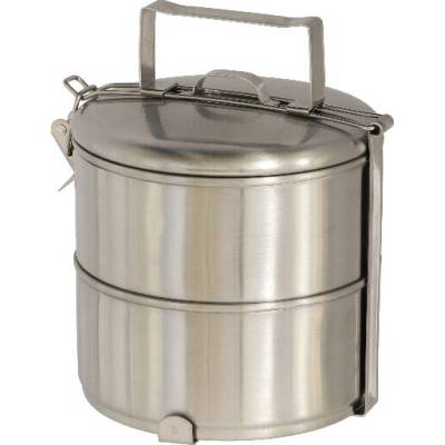 Esschert Design Box na svačinu Steel lunch box tiffin carrier 16 x 14 x 21 cm