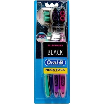 Oral-B Allrounder Black medium 3 ks