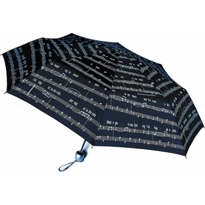 Music Gift Company Deštník skládací notový zápis černý