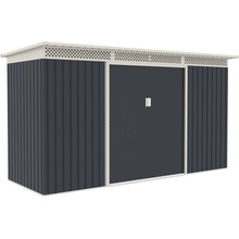 G21 Záhradný domček GRAH 483 - 340 x 142 cm, antracitový