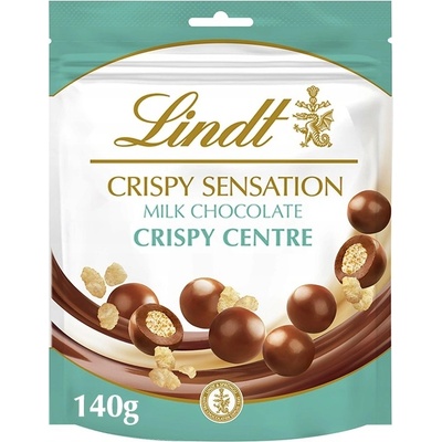 Lindt Crispy Sensation mléčné čokoládové bonbóny s náplní z oplatky 140 g