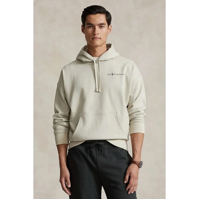 Ralph Lauren Polo pánska béžová s kapucňou s potlačou 710917904