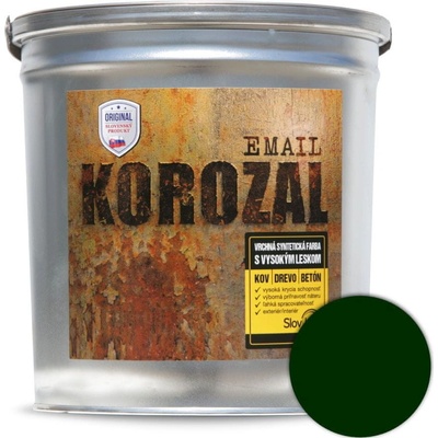 Korozal email 3kg Tmavozelený
