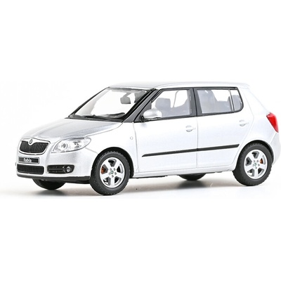 ABREX Škoda Fabia II 2006 Stříbrná Brilliant Metalíza 1:43