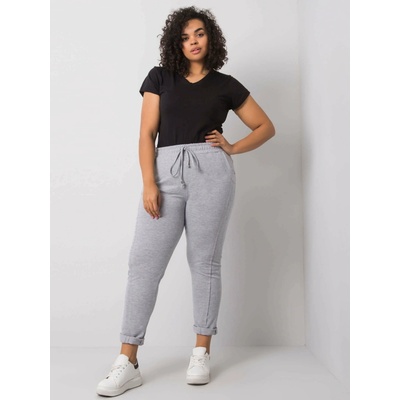 Basic Feel Good Dámske tepláky Plus Size RV-DR-6300.19 Sivá