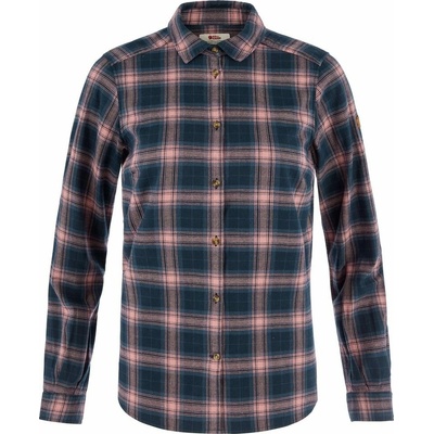Fjällräven Övik Classic Flannel Shirt W Black Oak-Dark Violet
