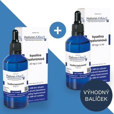 Výhodná sada SLEVA 2 ks: 100% kyselina hyaluronová N-Medical