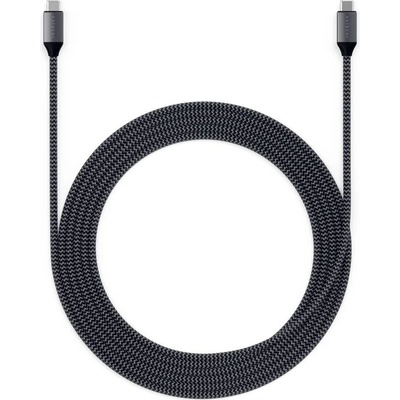 Satechi ST-TCC2MM USB-C to USB-C 100 W Braided Charging, 2m, šedý
