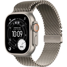 Apple Watch Ultra 3 (2025) 49mm Prírodný titán s prírodne titánovým milánskym ťahom S MEWW4QC/A