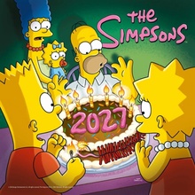 Oficiální nástěnný The Simpsons|Simpsonovi SQ 30,5 x 30,5|61 cm 2027