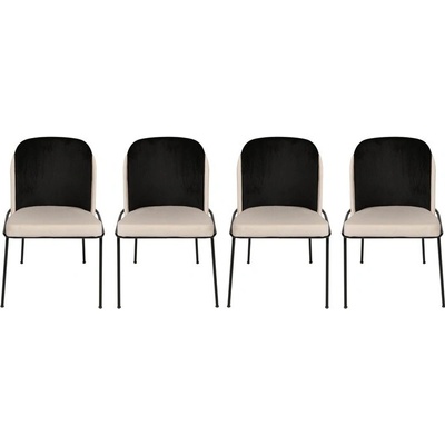 Sconto Dore Krémová / Čierna 4 Ks