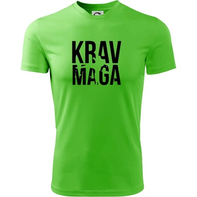 Nápis Krav Maga pánské triko Fantasy sportovní dresovina apple green – Hledejceny.cz