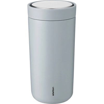 Stelton Nerezový termohrnek To Go Click Soft Cloud 200 ml modrá šedá kov plast
