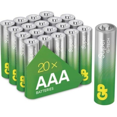 GP Super Alkaline AAA 20 ks B0110L – Hledejceny.cz