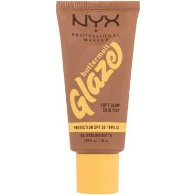 NYX Professional Makeup Buttermelt Glaze Soft Glow Skin Tint SPF30 rozjasňujúci make-up s uv ochranou 06 praline butta 30 ml