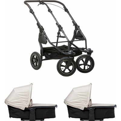 Tfk set duo2 frame 2025 air wheel + carrycot Sand