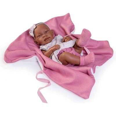 Antonio Juan 50288 MULATA realistická miminko s celovinylovým tělem 42 cm