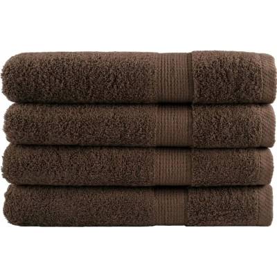 vidaXL Premium ručníky SOLUND 4 ks hnědé 80 x 200 cm