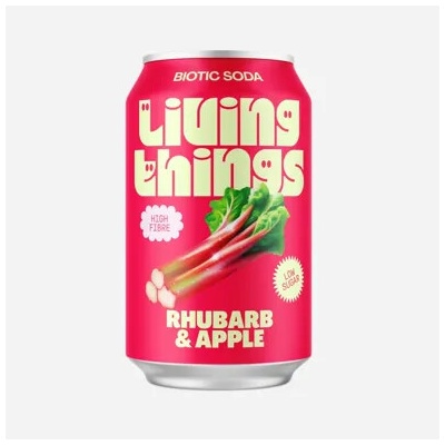 Living Things Rebarbora & jablko 330 ml