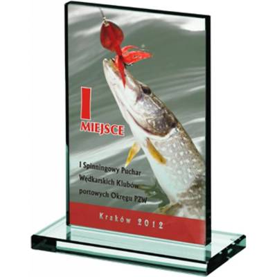 Skleněná trofej s barevným potiskem LuxorJet Skleněná trofej s barevným potiskem LuxorJet Trof