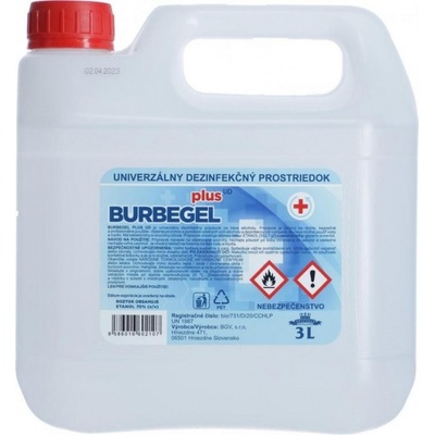 Burbegel Plus dezinfekcia na ruky 3 l
