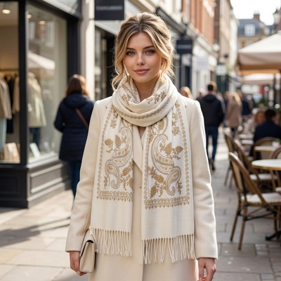 Classic Scarf bílá