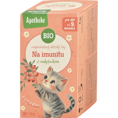 Apotheke BIO čaj pohádkový dětský Na imunitu s rakytníkem 20x1,5g – Hledejceny.cz