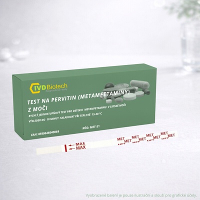 Alfa Scientific Test na pervitin z moči 10 ks