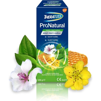 THERATUSS ProNatural sirup na suchý a vlhký kašeľ s odmerkou 128 g