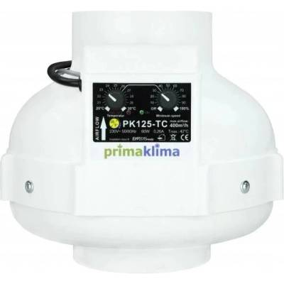 Ventilátor PRIMA KLIMA 400 m3/h, 125 mm, s tepelnou reguláciou (PK125-TC)
