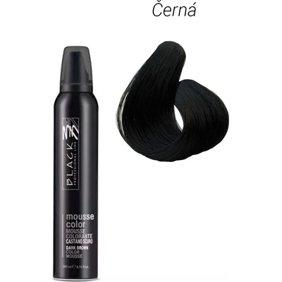 Black barevné pěnové tužidlo černá 200 ml